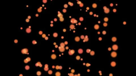 Illustration - Gray particles fly after being exploded and orange particle pl Stock Illustration