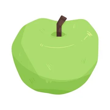 Illustration of green apple Stock Illustration