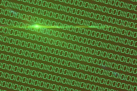 Illustration of green binary code background イラスト素材