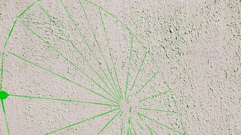 Illustration of a green circular pattern. Stock Illustration