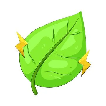 Illustration of green leaf Ilustración de archivo