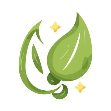Illustration of green leaf Stock Illustration