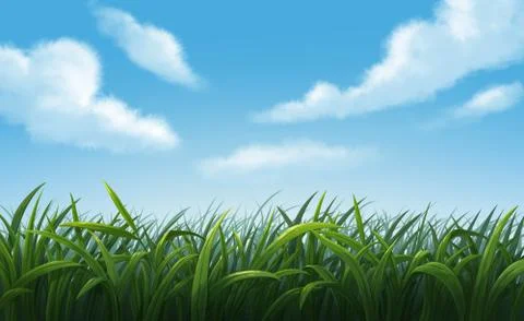 Illustration of Green Meadows Stock Illustration