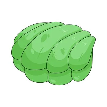 Illustration of green shell Stock Illustration