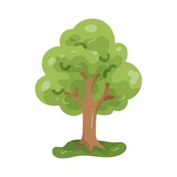 Illustration of green tree Stock Illustration