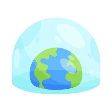 Illustration of greenhouse effect Stock Illustration