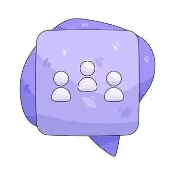 Illustration of group chat Stock Illustration