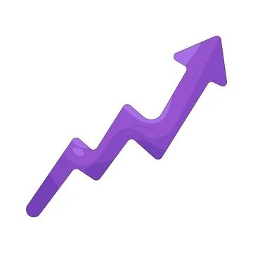 Illustration of growth arrow Stock Illustration