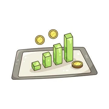 Illustration of growth chart Stock-Illustration