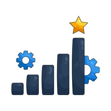 Illustration of Growth setting Stock Illustration