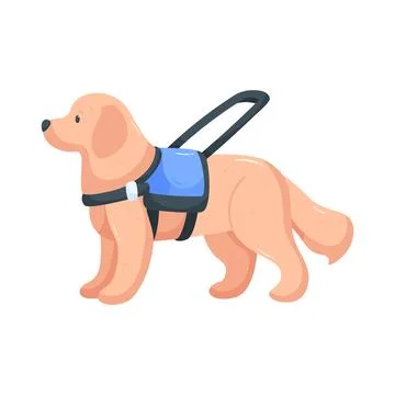 Illustration of guide dog Stock-Illustration