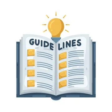Illustration of Guidelines 스톡 일러스트