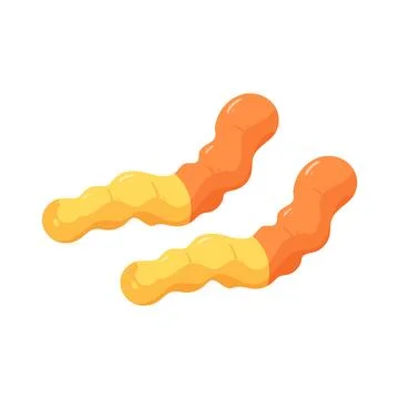Illustration of Gummy worm candy Illustrazione stock