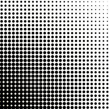Illustration of a halftone pattern isolated on a white background Illustrazione stock