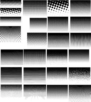 Illustration of halftones, with white background vector-eps Stock Illustration