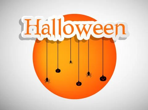 Illustration of Halloween Background Ilustración de archivo