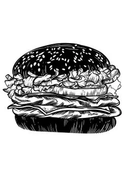 Illustration in the hamburger vector Stock Illustration