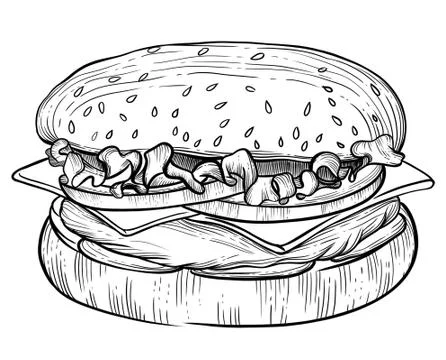 Illustration in the hamburger vector Stock Illustration
