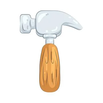 Illustration of hammer Illustrazione stock