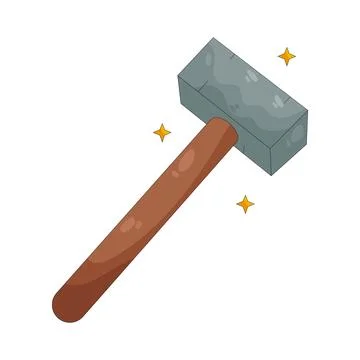 Illustration of hammer Ilustração Stock