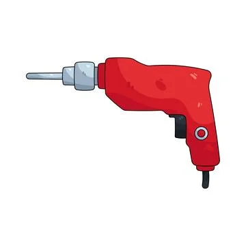Illustration of hand drill Ilustración de archivo