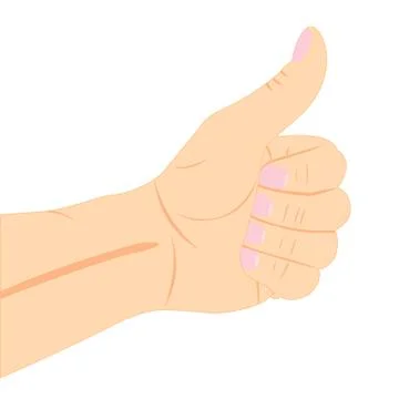 Illustration of the hand with gesture Stock Illustration