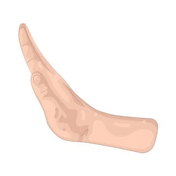 Illustration of hand reject Illustrazione stock