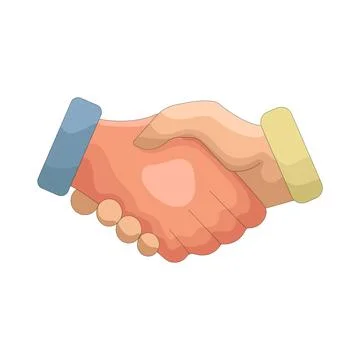 Illustration of handshake Stock Illustration