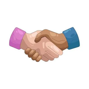 Illustration of Handshake Stock Illustration