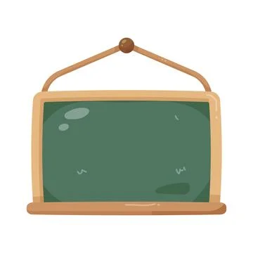 Illustration of hanging chalkboard Stock Illustration