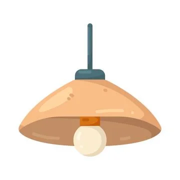 Illustration of hanging lamp Ilustración de archivo