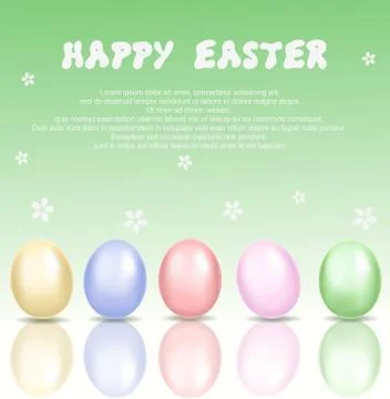 Illustration of Happy Easter background Stock Illustration