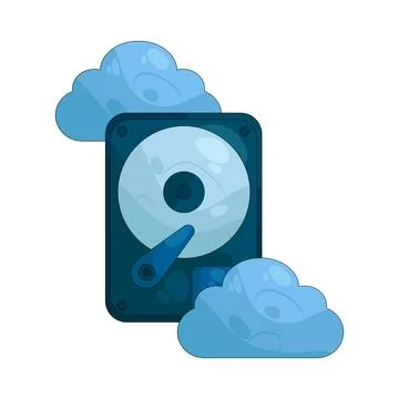 Illustration of Hard disk Illustrazione stock
