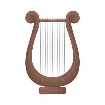 Illustration of harp Stock Illustration