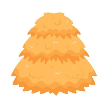 Illustration of hay stack Stock Illustration
