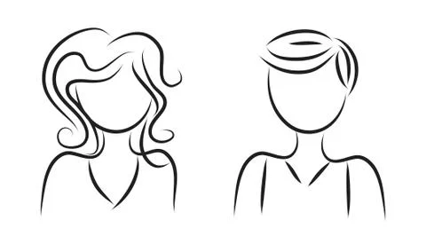 Illustration head Stock Illustration