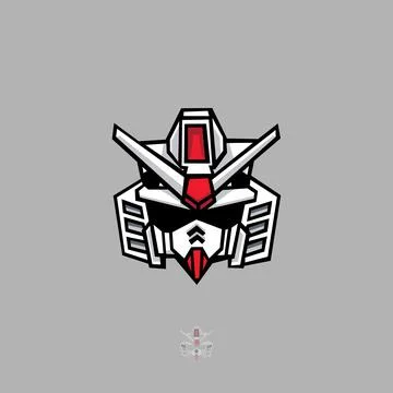 Illustration of a head robot Stock Illustration