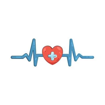 Illustration of Heart rate Stock Illustration