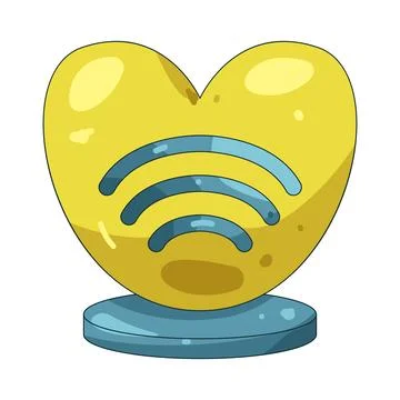 Illustration of heart sensor Stock Illustration