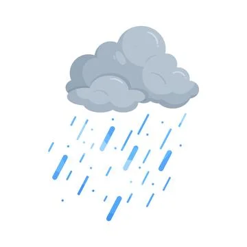 Illustration of heavy rain Stock Illustration
