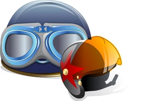 Illustration of helmet, with white background vector 1-eps Stock-Illustration