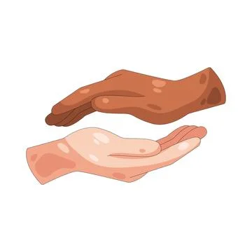 Illustration of helping hand Stock Illustration