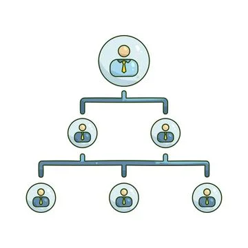 Illustration of hierarchy イラスト素材