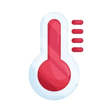 Illustration of high temperature Ilustración de archivo