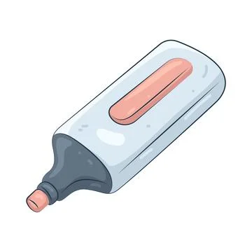 Illustration of highlighter Stock Illustration