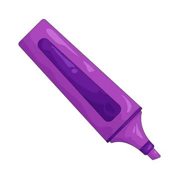 Illustration of highlighter Stock Illustration