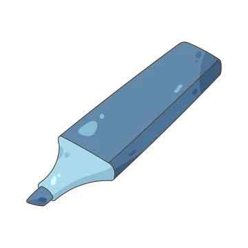 Illustration of highlighter pen Stock Illustration