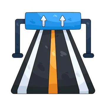Illustration of highway Stock Illustration