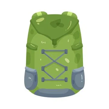 Illustration of hiking backpack Stock Illustration