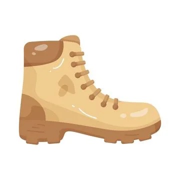 Illustration of hiking boot Stock Illustration